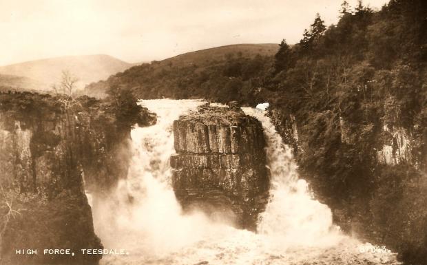 Darlington and Stockton Times: The majesty of High Force, as seen on an Edwardian postcard